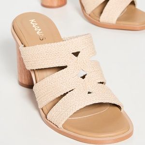 Kaanas handmade wood heel sandal